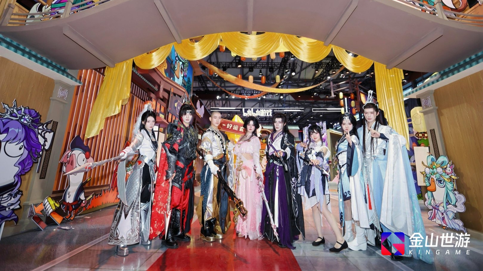 剑网三《鹅鸭杀》联动、萌猫营业、怒鸟刷屏，金山世游展台被玩家“攻陷”