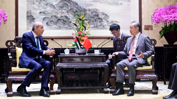 王毅会见约旦副首相兼外交大臣萨法迪