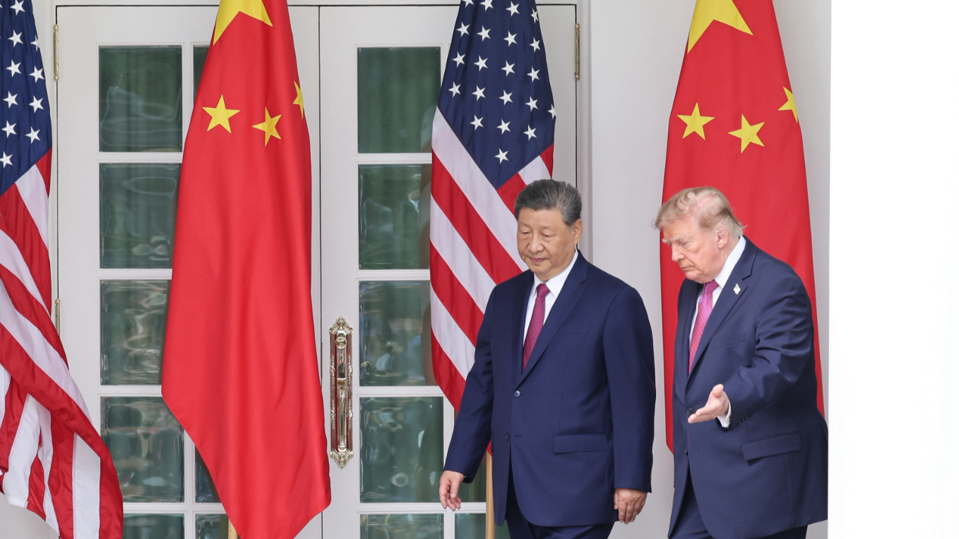 白宫墙上这两张照片，见证中美又一次相逢