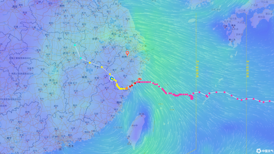 台风“白海豚”，突然大拐弯