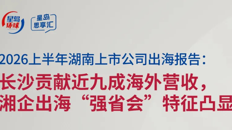 湘企出海一超多强：长沙包揽前12席，株洲岳阳头部企业扛大旗