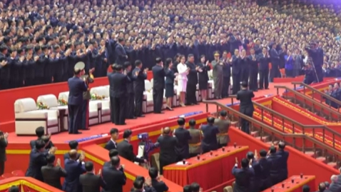 朝鲜劳动党成立81周年庆祝演出举行，金正恩观看演出，对演出成功表示满意