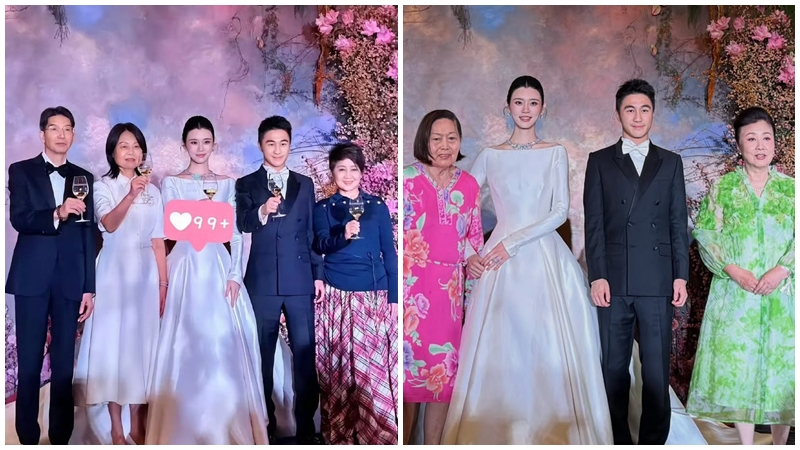 何猷君奚梦瑶答谢宴内场曝光:何猷君自嘲矮半头追妻,四太激赞新抱