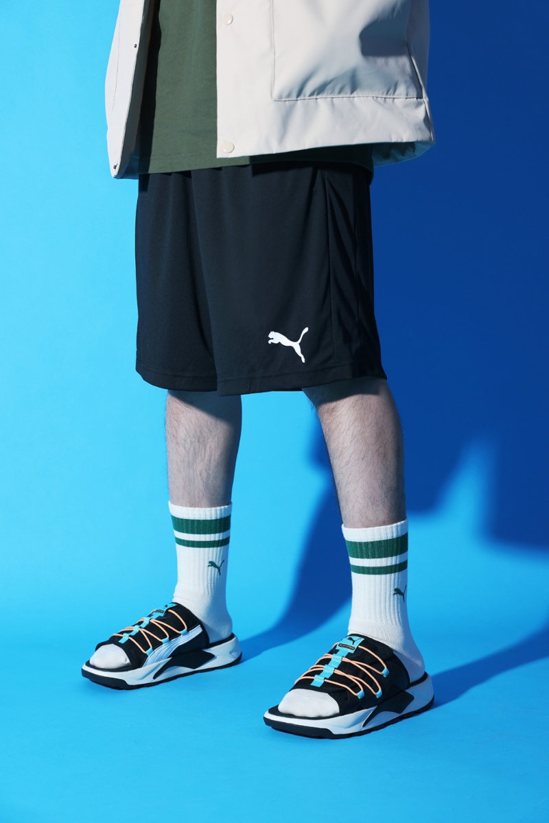 凉鞋2023|RS-Slide 2凉鞋/$499/Puma，鞋面结合轻巧的厚底鞋牀及透气网布，以山系幼绳点缀，营造对比视效。