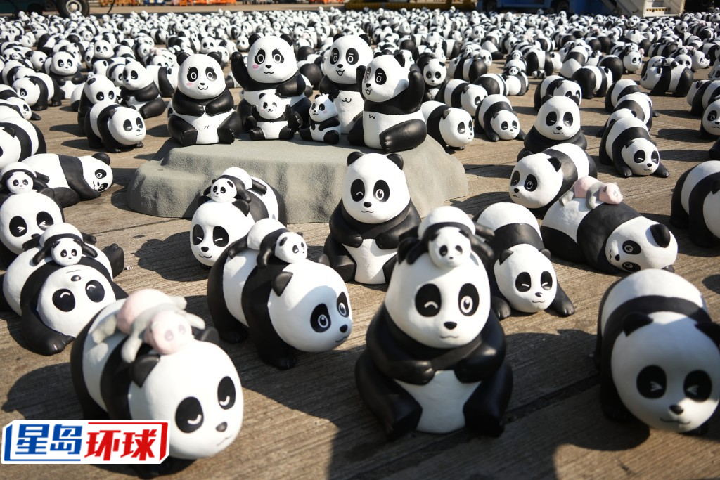 2,500只大熊猫雕塑各有不同造型。资料图片 2,500只大熊猫雕塑各有不同造型。资料图片