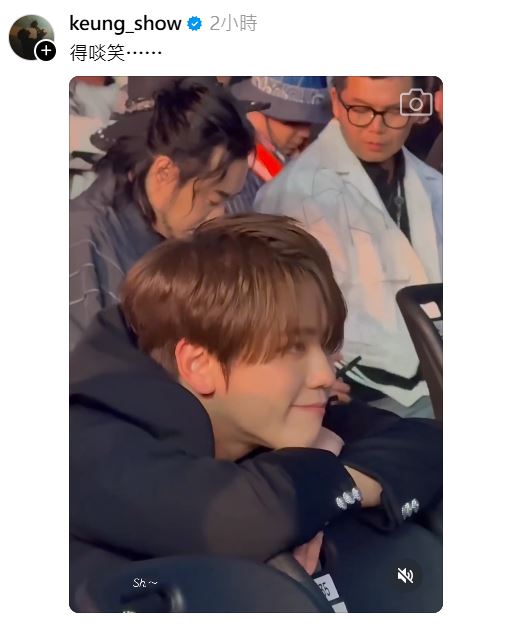 姜涛疑以微笑影片及留言回应王晶。
