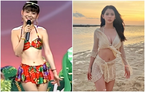 网友觉得王彩桦30年前的长相,跟大女儿庭庭一模一样。 网友觉得王彩桦30年前的长相,跟大女儿庭庭一模一样。