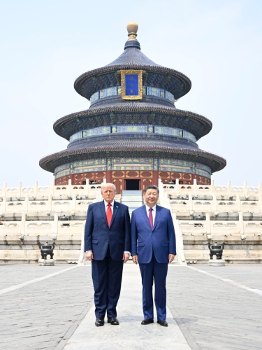详讯 | 习近平同美国总统特朗普参观天坛